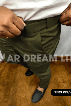 Waist Adjustable Formal Pant's Men's || Deep Olive